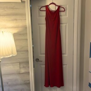 Laundry By Shelli Segal Red Backless Maxi Dress